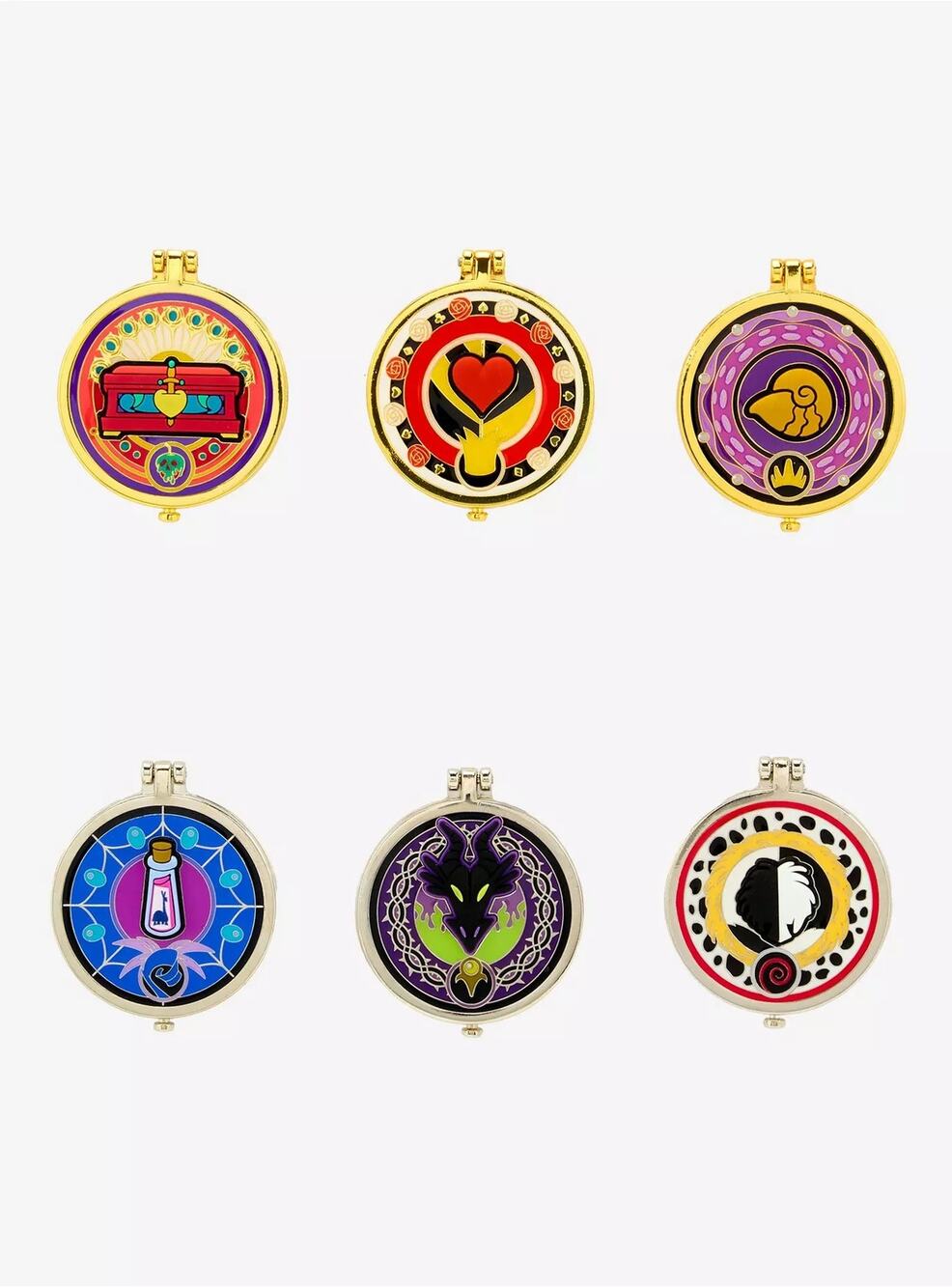 Loungefly Disney Villain Compact Mirror Blind Box Enamel Pin Exclusive UNOPENED